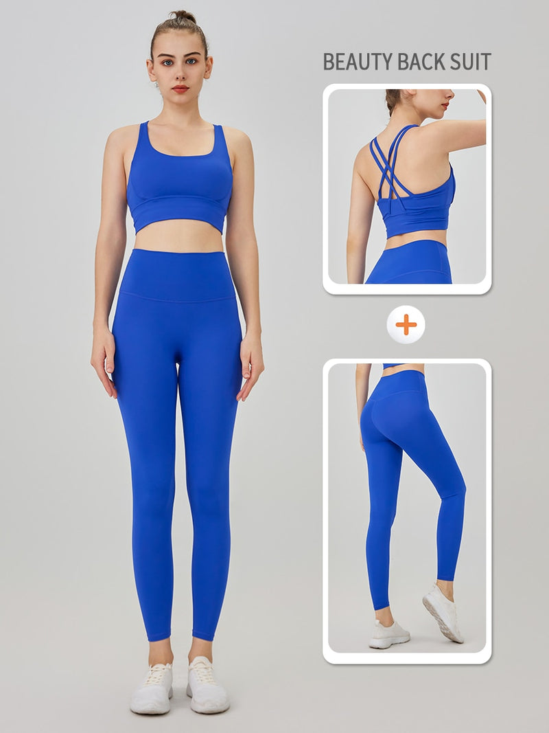 Conjunto Alicia - Legging + Top Fitness / Sem Costura - NOVA COLEÇÃO 2023 - Frete Grátis